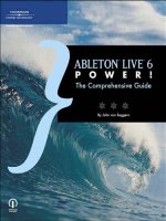 Ableton Live 6 PowerThe Comprehensive Guide ppt