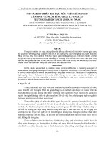 đề tài   những khó khăn khi học môn viết tiếng pháp của sinh viên lớp kĩ sư chất lượng cao trường đại học bách khoa đà nẵng