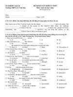 ĐỀ KHẢO SÁT KHỐI 12 THPT MÔN: ANH VĂN HỆ 7 NĂM pot