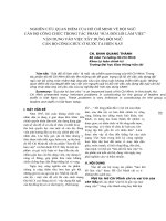 báo cáo khoa học  'nghiên cứu quan điểm của hố chí minh về đội ngũ cán bộ công chức trong tác phẩm “sửa đổi lối làm việc” vận dụng vào việc xây dựng đội ngũ cán bộ công chức ở nước ta hiện nay'