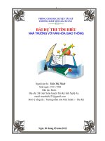 Bài dự thi tìm hiểu Nhà trường với văn hóa giao thông ppsx