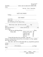 giấy xác nhạn dùng HS SV vay vốn