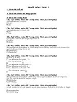 ngân hàng đề thi toán 5