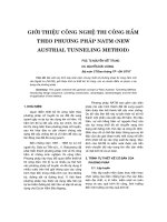 báo cáo khoa học  'giới thiệu công nghệ thi công hầm theo ph-ơng pháp natm (new austrial tunneling method)'