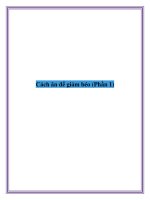 Cách ăn để giảm béo (Phần 1) pps