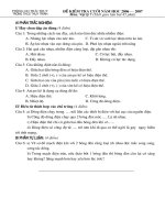 Đề KT cuối năm (lí 7)