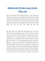 Đánh giá độ trôi chảy trong việc đọc Tiếng Anh potx