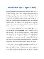 Đôi điều bàn luận về Nghe và Thấy doc