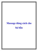 Massage đúng cách cho bà bầu pdf