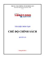 TÀI LIỆU ĐÀO TẠO CHẾ ĐỘ CHÍNH SÁCH pot