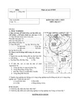 Đề KT 1TĐịa lí 7-HKII(có đáp án)