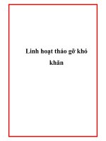 Linh hoạt tháo gỡ khó khăn pdf