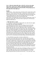 Đề thi triết học- câu 1 pptx