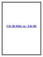 Các tật khúc xạ Lão thị doc