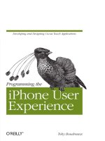 Programming the iPhone User Experience ppt