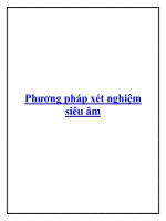 Phương pháp xét nghiệm siêu âm. doc