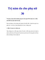 Trị nám da cho phụ nữ 30 docx