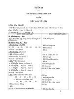 Giáo án - Tuần 24- Lớp 1