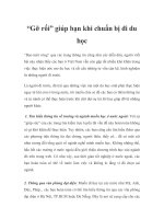 “Gỡ rối” giúp bạn khi chuẩn bị đi du học pps