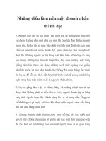 Những điều làm nên một doanh nhân thành đạt pot