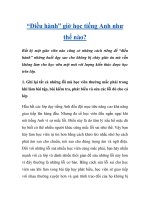 “Điều hành” giờ học tiếng Anh như thế nào? potx