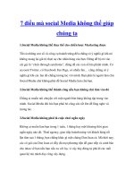 7 điều mà social Media không thể giúp chúng ta docx