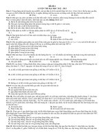 Đề luyện thi Đại Học môn Sinh pot