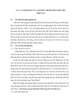 đề tài  lạm phát đối với sinh viên