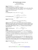 Đề thi thử đại học 2013 môn Toán khối A potx