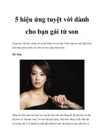5 hiệu ứng tuyệt vời dành cho bạn gái từ son ppt