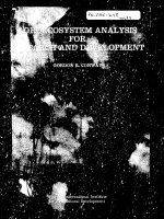 AGROECOSYSTEM ANALYSIS FOR RESEARCH AND DEVELOPMENT docx