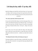 Lời khuyên hay nhất về sự thay đổi pptx