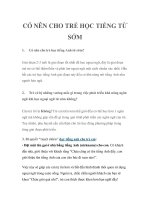 CÓ NÊN CHO TRẺ HỌC TIẾNG TỪ SỚM pdf