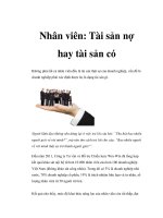Nhân viên: Tài sản nợ hay tài sản có pptx