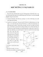 CHƯƠNG VII KHỬ ĐƯỜNG VÀ MẶT KHUẤT ppsx