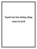 Người táo bón không dùng rượu ba kích pot