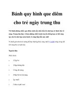 Bánh quy hình que diêm cho trẻ ngày trung thu ppt