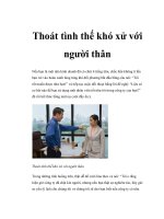 Thoát tình thế khó xử với người thân pptx