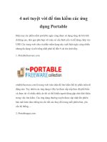 4 nơi tuyệt vời để tìm kiếm các ứng dụng Portable pptx