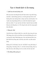 Tạo vẻ thanh lịch và ấn tượng potx