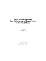 Carbon Dioxide Emissions from the Generation of Electric Power in the United States ppt
