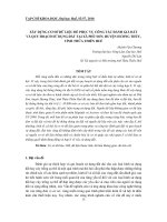 báo cáo nghiên cứu khoa học  '''' xây dựng cơ sở dữ liệu để phục vụ công tác đánh giá đất và quy hoạch sử dụng đất tại xã p