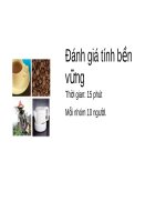Đánh giá tính bền vững potx