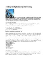 Những tác hại của điện từ trường ppt
