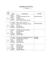 KEÁ HOAÏCH TUAÀN 6 pptx