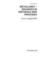 METALLURGY – ADVANCES IN MATERIALS AND PROCESSES docx