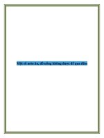 Một số món ăn, đồ uống không được để qua đêm pdf