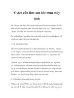 5 việc cần làm sau khi mua máy tính pptx