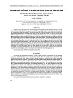 báo cáo nông nghiệp  ''''''''giải pháp phát triển kinh tế hộ nông dân huyện quỳnh phụ, tỉnh thái bình''''''''