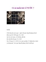 Có ai muốn hỏi về NƯỚC ? pdf